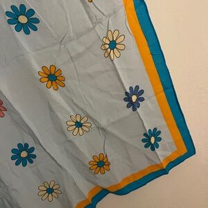 Urban Outfitters Floral Scarf - Blue and Yellow